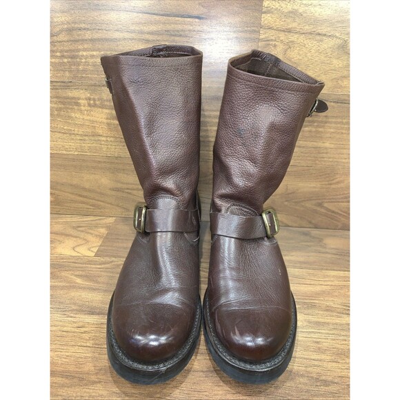 Frye Women's 3476509 Size 8.5 B Brown Veronica Short Motorcycle Boots - Picture 1 of 15